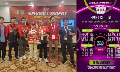 Peserta Tertua M Bambang Hartono (86) dan Termuda Jonathan Wahyu (17 ) Tarung di Ernst Gultom Invitational Online Bridge Tournament