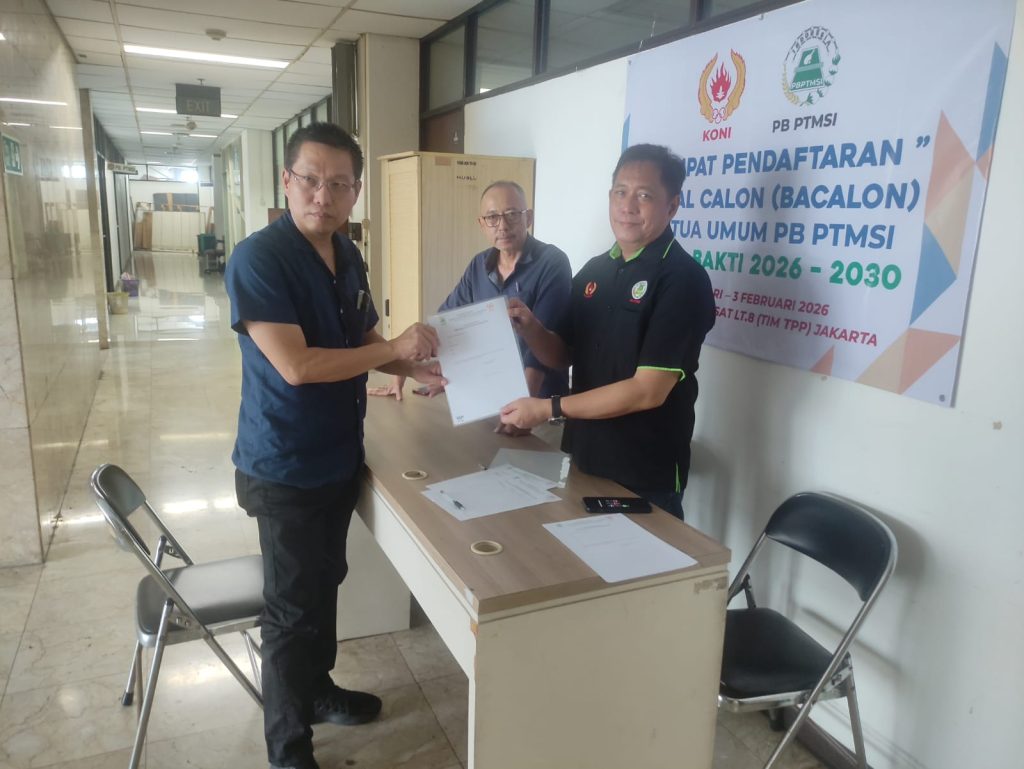 Mengambil Formulir Pendaftaran Caketum PB PTMSI Periode 2026-2030 di TPP, Peter Layardi Lay Ingin Tuntaskan 'PR' Organisasi dan Kembalikan Kejayaan Tenis Meja di ASEAN