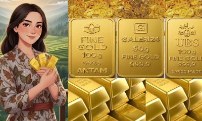 Harga Emas Antam, Galeri24 dan UBS Kompak Stabil