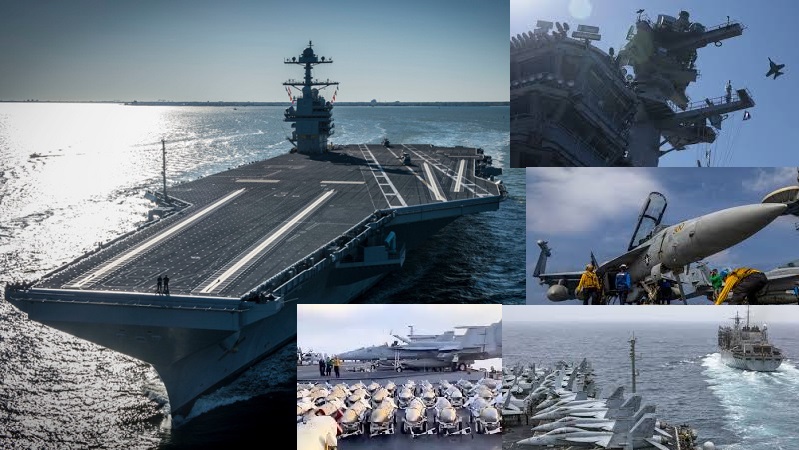 Kapal induk terbesar di dunia, USS Gerald R. Ford, dikerahkan Presiden Amerika Serikat (AS) Donald Trump ke Timur Tengah untuk meningkatkan tekanan terhadap Iran dalam perundingan senjata nuklir