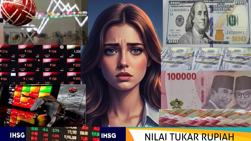 IHSG Memerah, Rupiah Masih Loyo Makin Dekati Rp17.000 Perdolar Amerika Serikat