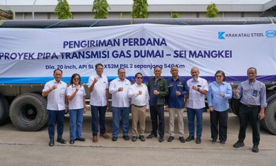 Gas Bumi Sumatera Segera Terkoneksi! Pipa Perdana Proyek Dusem Resmi Meluncur