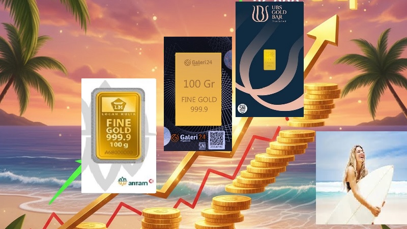 Harga Emas Antam, Galeri24 dan UBS Kompak Melonjak