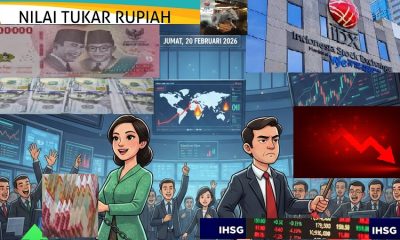 Jumat, Rupiah Menggeliat Menghijau, IHSG Terseret Memerah di Akhir Pekan