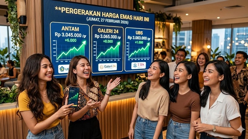 Emas Hari Ini Kompak Naik: Antam Berkilau, Galeri24 dan UBS Tembus Level Baru