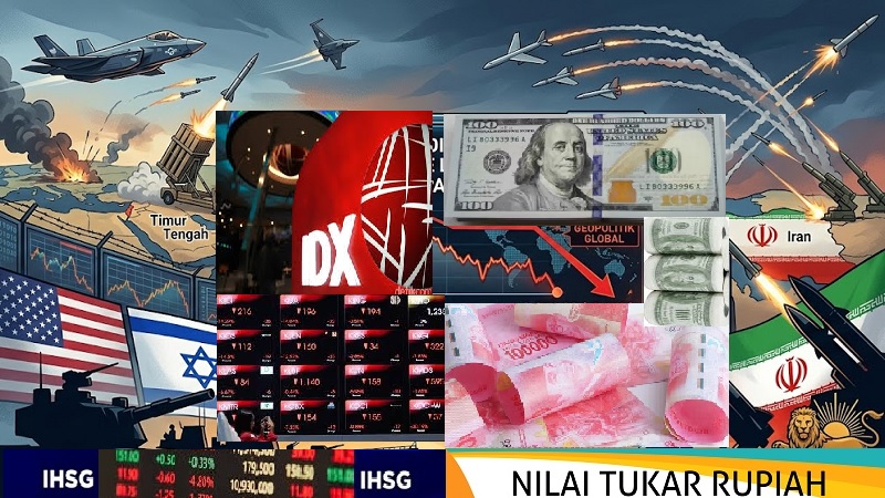 Membaranya situasi Timur Tengah dengan serangan Amerika Serikat (AS) dan Israel terhadap Iran membawa imbas sentimen negatif kepada Indeks Harga Saham Gabungan (IHSG) Bursa Efek Indonesia (BEI) dan nilai tukar (kurs) rupiah pada Senin (2/3/2026)