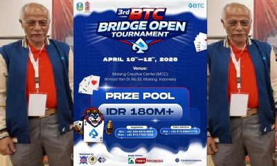 Beri Efek Pembinaan dan Ekonomi, Kota Malang Cetak Sejarah Gelar 3rd BTC Bridge Open Tournament