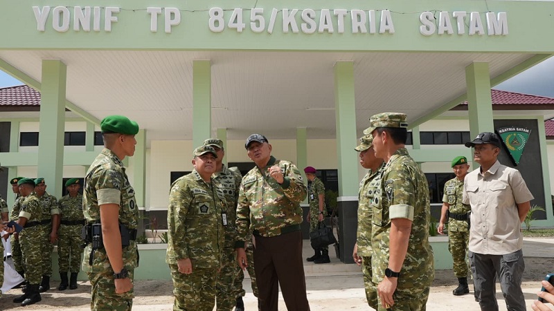 Menhan Sjafrie Apresiasi Peran Yonif TP 845/Ksatria Satam,Telah Memberikan Manfaat Nyata bagi Masyarakat