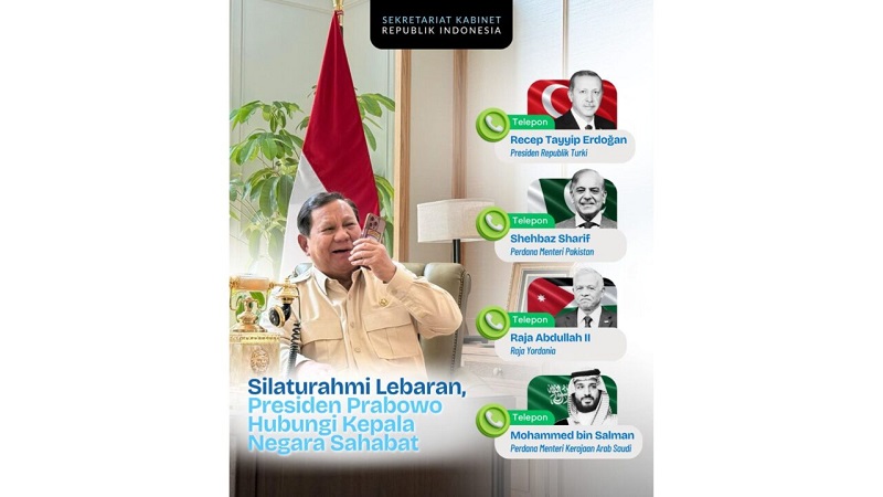 Lebaran Lintas Benua: Usai Keliling Nusantara, Presiden Prabowo Pererat Silaturahmi dengan Pemimpin Dunia Muslim