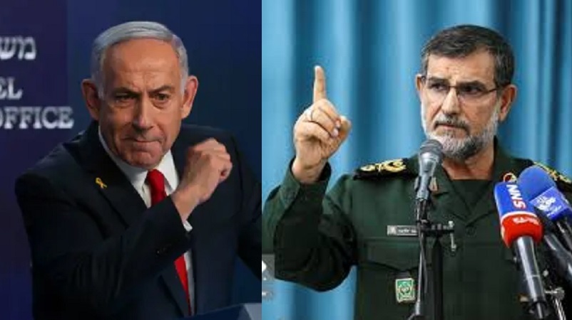 Perdana Menteri Israel Benjamin Netanyahu mengatakan serangan yang mewaskan komandan Angkatan Laut IRGC Alireza Tangsiri (kanan) adalah contoh lain dari koordinasi antara Israel dan Amerika Serikat dalam mengejar tujuan perang bersama melawan Iran.