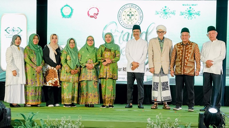 Menteri Sosial Saifullah Yusuf (Gus Ipul) saat menghadiri peresmian Gedung KH. Abdurrahman Wahid (Gus Dur) di Rumah Sakit Umum (RSU) Muslimat Ponorogo, Jawa Timur, Minggu (29/3/2026). 