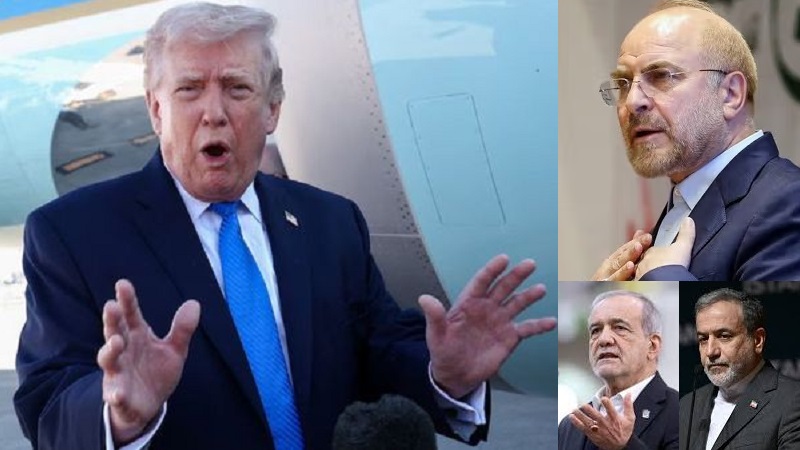 Presiden Amerika Serikat Donald Trump menegaskan telah terjadi perubahan rejim di Iran namun menolak menyebut kelompok baru rejim itu, apakah Ketua Parlemen Iran, Mohammad Bagher Ghalibaf, Presiden Masoud Pezeshkian atau Menteri Luar Negeri Abbas Araghchi yang merupakan pimpinan tertinggi yang selamat dari serangan AS dan Israel?