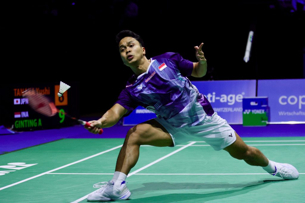 Rekap Hasil Swiss Open 2026: Anthony Ginting Gagal Redam Tanaka, Mimpi Cetak ALL Indonesian Finals Ambyar