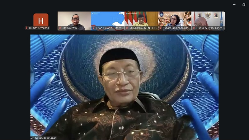 RTM Bidang Pendidikan, Menag Nasaruddin Soroti MBG di Madrasah dan Pesantren Jauh Tertinggal