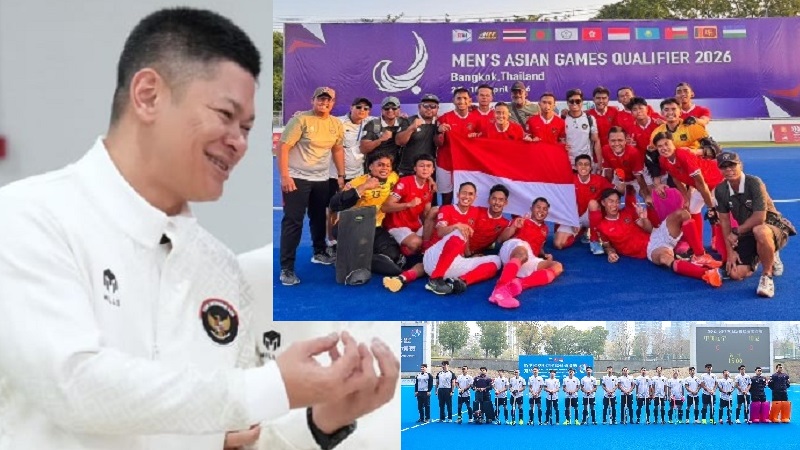 Kualifikasi Asian Games 2026: Ketum KOI Okto Sambut Timnas Hockey Field Putra Gabung Kontingen Indonesia