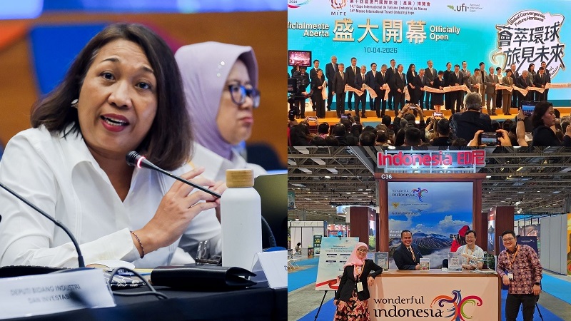 Deputi Bidang Pemasaran Kementerian Pariwisata (Kemenpar) Ni Made Ayu Marthini, partisipasi Wonderful Indonesia di MITE 2026, Makau, bertujuan memperkuat awareness terhadap pariwisata Indonesia yang kini bertransformasi menuju pariwisata berkelanjutan. (Kemenpar)