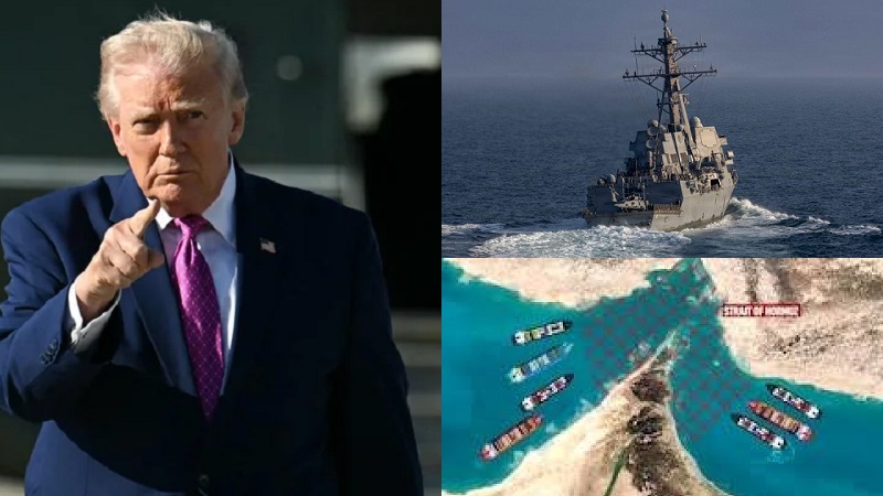 Blokade Selat Hormuz bagi kapal-kapal Iran dan negara lainnya yang dari dan menuju pelabihan Iran kata Presiden Amerika Serikat (AS) Donald Trump akan dihancurkan