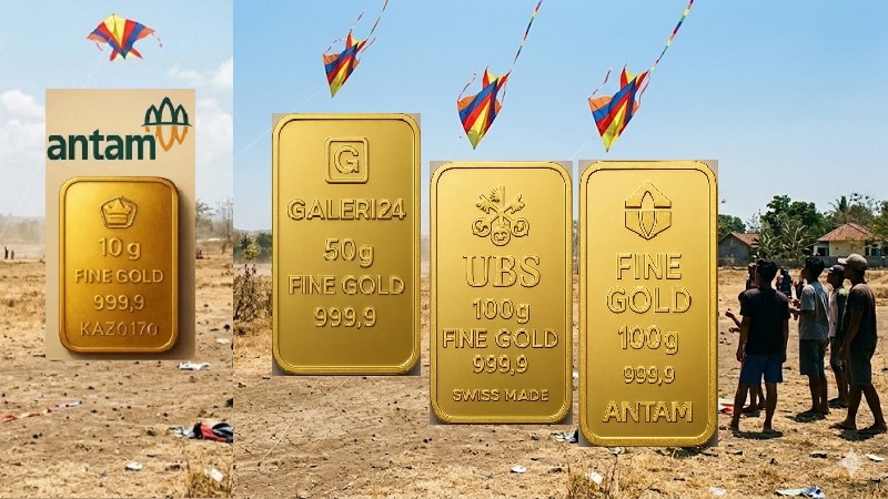 Harga Emas Minggu 7 Juni 2026: Antam dari Bertahan dan Menurun Bersama Galeri24 dan UBS