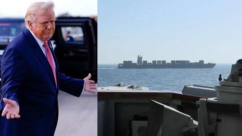 Presiden Donald Trump mengatakan, pasukan Amerika Serikat menembaki dan menyita kapal berbendera Iran yang mencoba menerobos blokade Ameriak di Selat Hormuz. (Ist)