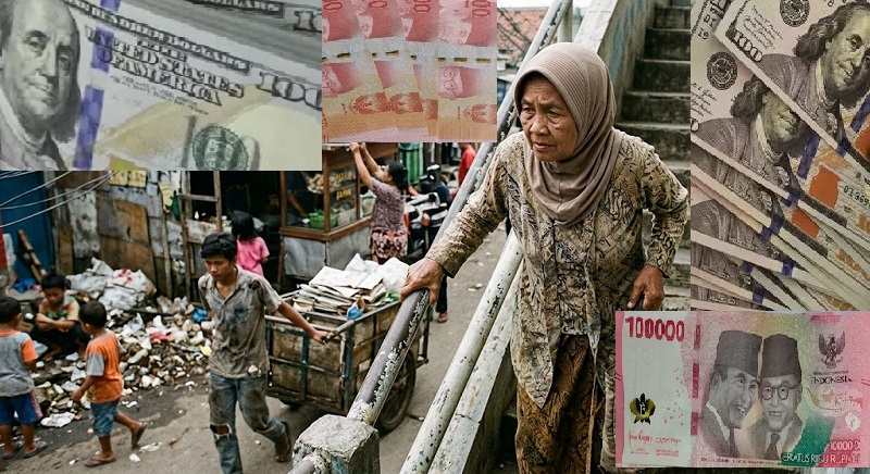 Nilai tukar (kurs) rupiah kembali ditekan dolar Amerika Serikat (AS) sehingga melemah lagi mulai pembukaan hingga penutupan perdagangan valuta asing Jumat (8/5/2026). (AI/Ist)