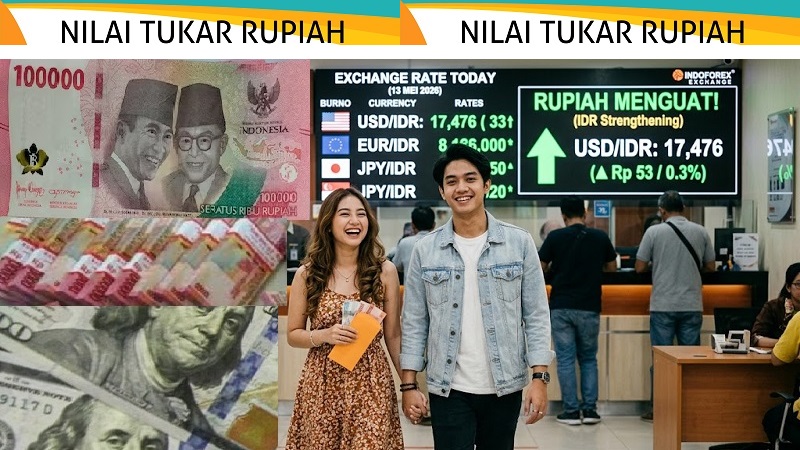 Rupiah Rabu 13 Mei 2026: Bangkit Perkasa Jadi Mata Uang Terkuat Asia, Potensi Melemah Mengancam