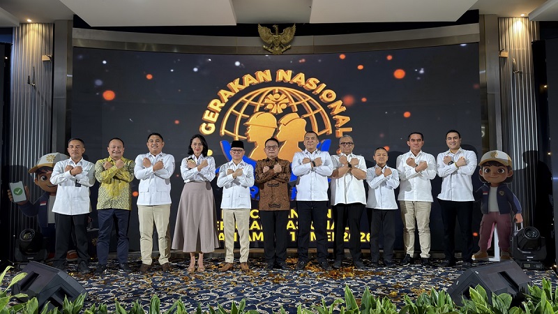 Kementerian Pelindungan Pekerja Migran Indonesia (Kementerian P2MI) resmi mencanangkan Gerakan Nasional Migran Aman di Kantor KP2MI, Jakarta, pada Senin (18/5/2026).
