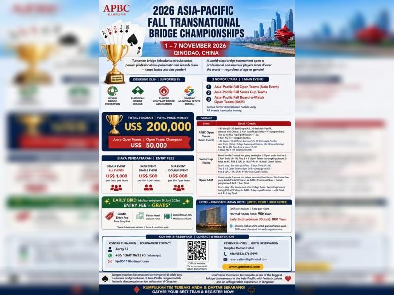 Turnamen ini merupakan event terbuka untuk pemain bridge profesional maupun amatir dari seluruh dunia tanpa batas usia maupun gender.