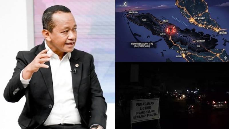 Merespons gangguan massal (blackout) sistem kelistrikan yang melumpuhkan sebagian wilayah Sumatera sejak Jumat (22/5/2026), Menteri ESDM Bahlil Lahadalia langsung mengeluarkan instruksi strategis kepada manajemen PT PLN (Persero). (Kementerian ESDM)