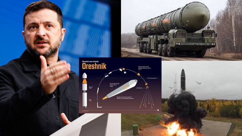 Presiden Ukraina Volodymyr Zelensky memperingatkan bahwa Rusia mungkin sedang bersiap untuk menggunakan rudal jarak menengah Oreshnik terhadap Ukraina sebagai bagian dari serangan yang lebih luas yang dapat menargetkan Ibukota Kiev.(Ist)