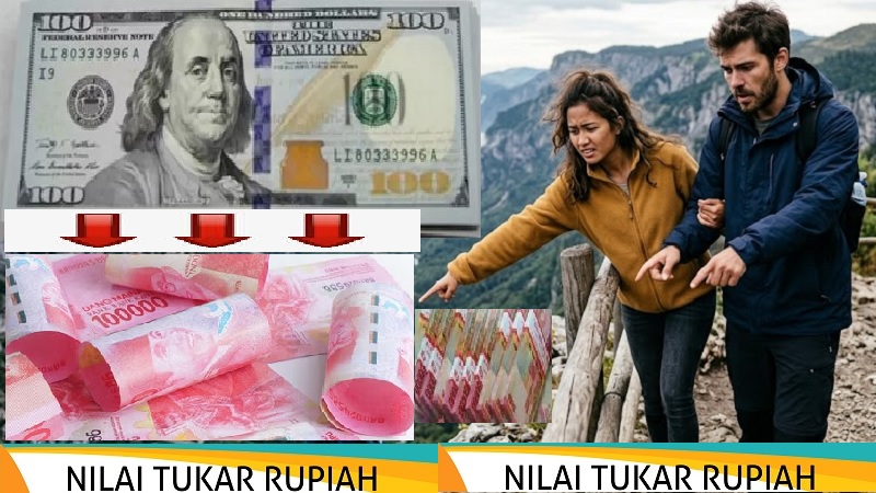Dolar Amerika Serikat (AS) semakin kuat menekan rupiah dalam perdagangan valuta asing sehingga Kamis (28/5/2026) mata uang Garuda kembali mencetak rekor terlemah sepanjang masa. (AI/Ist)