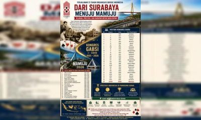 Dari Surabaya Menuju Mamuju, Rantai Sejarah Kongres GABSI dan Kebangkitan Bridge Indonesia