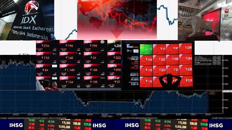 Suram dan memerah pasar saham domestik di akhir pekan menutup bulan Mei 2026 setelah Indeks Harga Saham Gabungan (IHSG) Bursa Efek Indonesia (BEI) kembali ditutup melemah pada perdagangan Jumat (29/5/2026). (Ist)