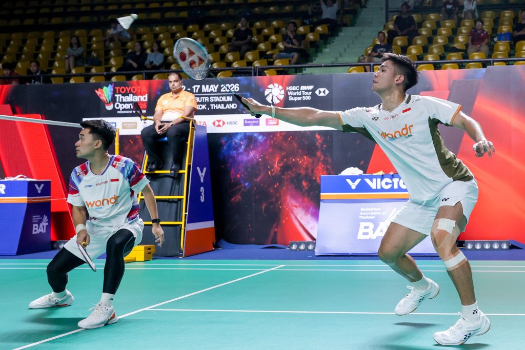 Tampil kagok Leo Rolly Carnando/Daniel Marthin catat kemenangan. (Foto: PBSI)