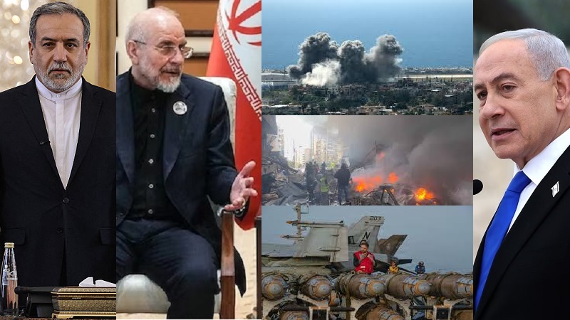 Menteri Luar Negeri Abbas Araghchi dan Ketua Parlemen Iran Mohammad Bagher Ghalibaf mengultimatum Perdana Menteri Israel Benjamin Netanyahu agar menghentikan serangan di Lebanon dan Gaza. (Ist)