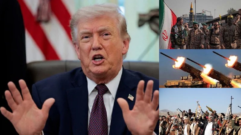Gentar juga Presiden Amerika Serikat (AS) Donald Trump mendengar ancaman Korps Garda Revolusi Iran (IRGC)  yang akan membuka front baru perang termasuk meminta sekutunya Houthi Yaman menyerang target sesuai perintah sasaran. (Ist)