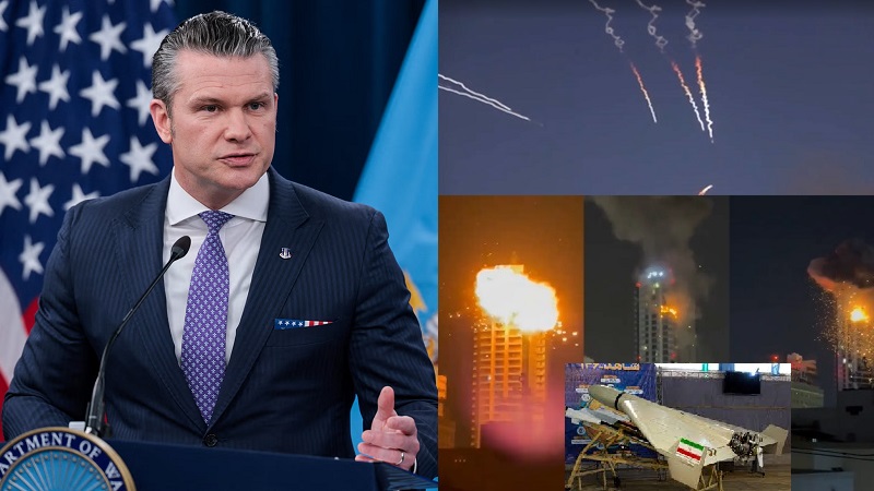 Menteri Pertahanan (Menhan) Amerika Serikat (AS) Pete Hegseth mengatakan AS akan menyerang fasilitas-fasilitas penting di Iran dan jika perlu dengan bom sementara Iran sudah menyiapkan drone-drone baru yang canggih untuk membalas. (Ist)