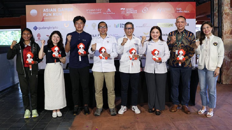 Komite Olimpiade Indonesia (NOC Indonesia) bersama Olympic Council of Asia (OCA) dan Aichi–Nagoya Asian Games Organizing Committee (AINAGOC) menegaskan, Asian Games Fun Run 2026 di Bali, simbol kolaborasi dan persatuan Asia menuju Asian Games ke-20 di Jepang. (Faktualid.com/ NOC Indonesia/Naif Muhammad Al As)