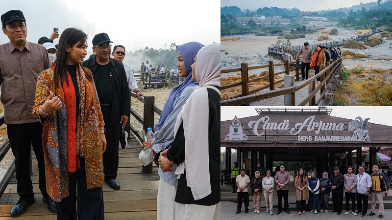Visitasi Destinasi Wisata Dieng, Wamenpar Ni Luh Imbau Persiapkan Hadapi Suhu Dingin dan Kendaraan Prima