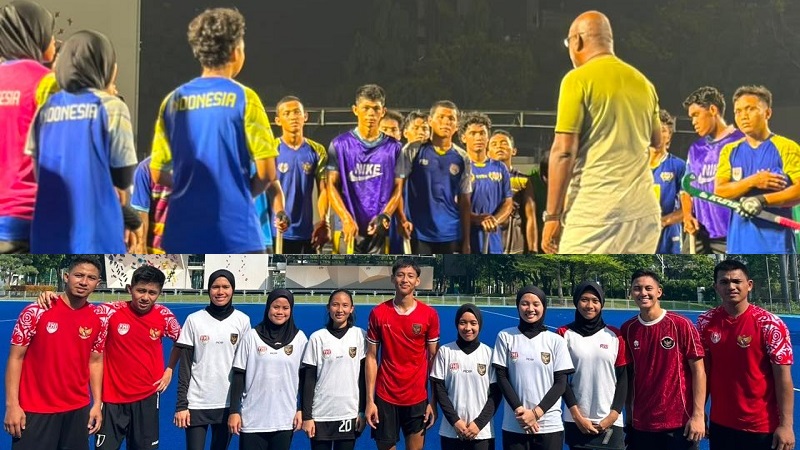 Timnas Hockey Field Putra dan Putri Indonesia kini sudah berada di Australia untuk menjalani TC dan uji coba menjelang Asian Games 2026 Nagoya dan 11 pemain yang mendapat kesempatan memperkuat klub di Liga Australia. (faktualid.com/PP FHI)