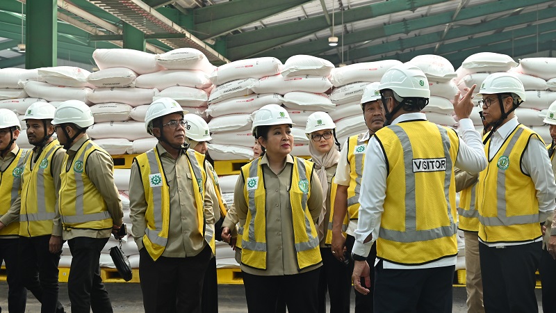Ketua Komisi IV DPR RI Siti Hediati Soeharto, dalam kunjungan kerja Komisi IV DPR RI ke PT Pupuk Kujang, Karawang, Jawa Barat, Jumat (26/6/2026). (dprri)