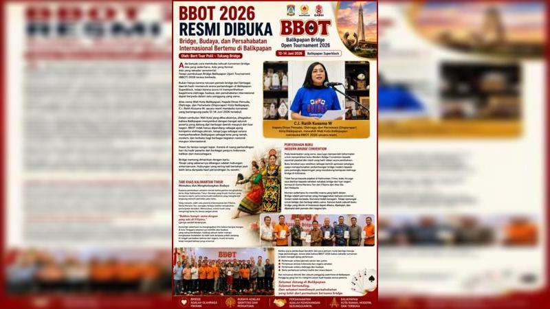 BBOT 2026 Resmi Dibuka: Bridge, Budaya, dan Persahabatan Internasional Bertemu di Balikpapan
