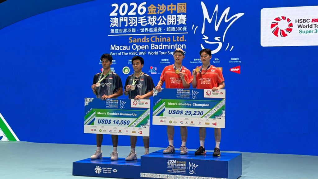 Rekap Hasil Macau Open 2026: Akui Wakil Korea di Final, Ali/Devin Runner Up