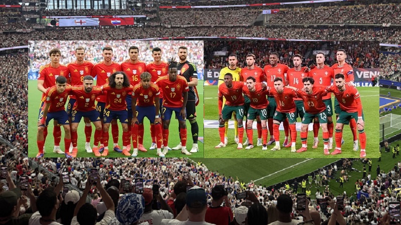 Dua raksasa Semenanjung Iberia, Spanyol dan Portugal, akan saling hantam di Stadion AT&T (Stadion Dallas), Amerika Serikat, Selasa (7/7/2026) pukul 02.00 WIB. (Ist)