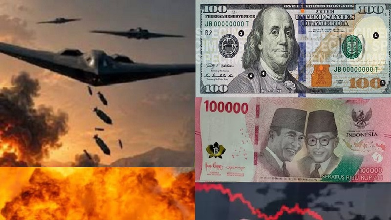 Rupiah Rabu 8 Juli 2026: Melemah ke Rp18.014 setelah Amerika Serang Iran Lagi, Tetap Fluktuatif Tertekan