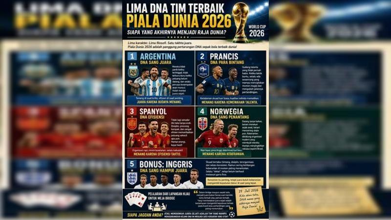 Atau jangan-jangan, juara sejati justru adalah tim yang berhasil menggabungkan kelima DNA tersebut menjadi satu kekuatan yang utuh.
