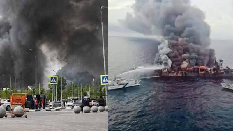 Rusia mengakui pasukan Ukraina telah menyerang pangkalan minyak di wilayah Samara, serta sejumlah kapal tanker di Laut Azov. (Ist)