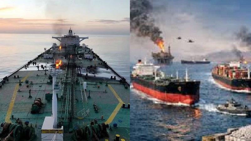 Dua kapal tanker yang mengangkut minyak Arab Saudi berbalik arah kembali di Laut Merah setelah menerima ancaman serangan Kelompok Houthi Yaman, Selasa (21/7/2026), sedangkan di Selat Hormuz dua tanker terkena rudal hingga terbakar. (Foto: Istimewa)