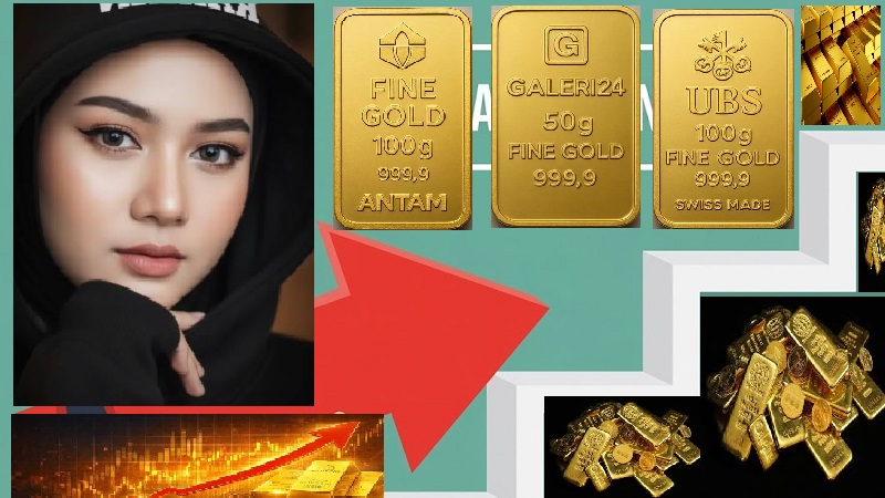 Kali ini, Rabu (15/7/2026), harga emas PT Aneka Tambang (Antam), Galeri24 dan UBS berkilau setelah berbalik menanjak naik dari hari sebelumnya. (Ist)