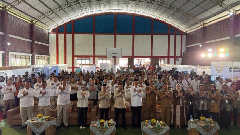 Menteri Pelindungan Pekerja Migran Indonesia (P2MI), Mukhtarudin, menghadiri sekaligus memberikan sambutan pada pembukaan Pasim International Job Fair 2026 di Pusat Pendidikan dan Pelatihan PASIM, Jalan Prana No. 8A, Kota Sukabumi, Senin (27/7/2026). (Foto: KemenP2MI)