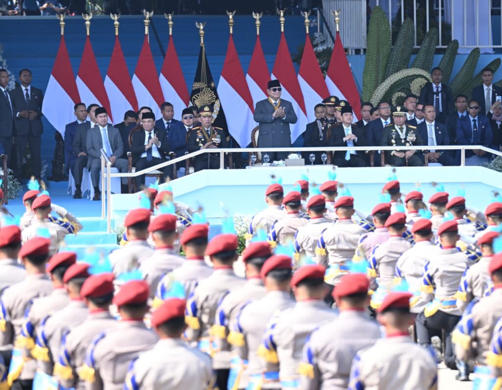 HUT Ke-80 Bhayangkara, Prabowo: Polri Harus Selalu Hadir Melindungi dan Mengabdi kepada Rakyat
